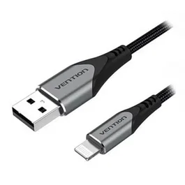 Vention Cable USB 2.0 Macho a Lightning Macho 1m Gris para iPhone/iPad - LHABHF